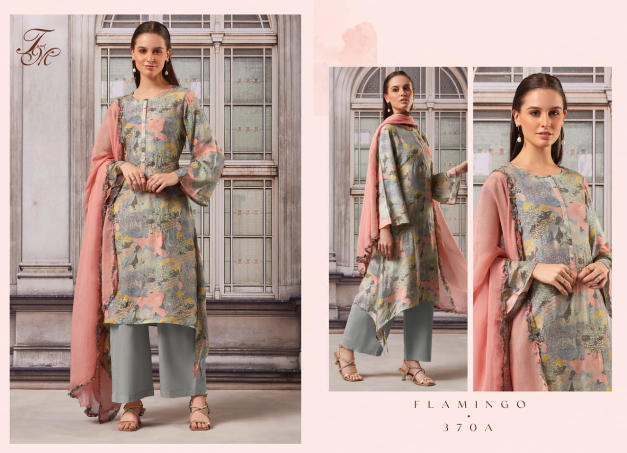 Flamingo T And M Cotton Silk Digital Printed Dress Material Wholesale Price In Surat